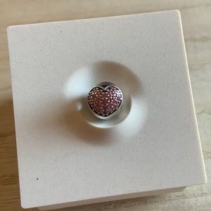 Pandora charm clip Pink Heart